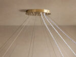 GV Brass Glass Chandelier 3 Tier Round - Image 5
