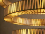 GV Brass Glass Chandelier 3 Tier Round - Image 3