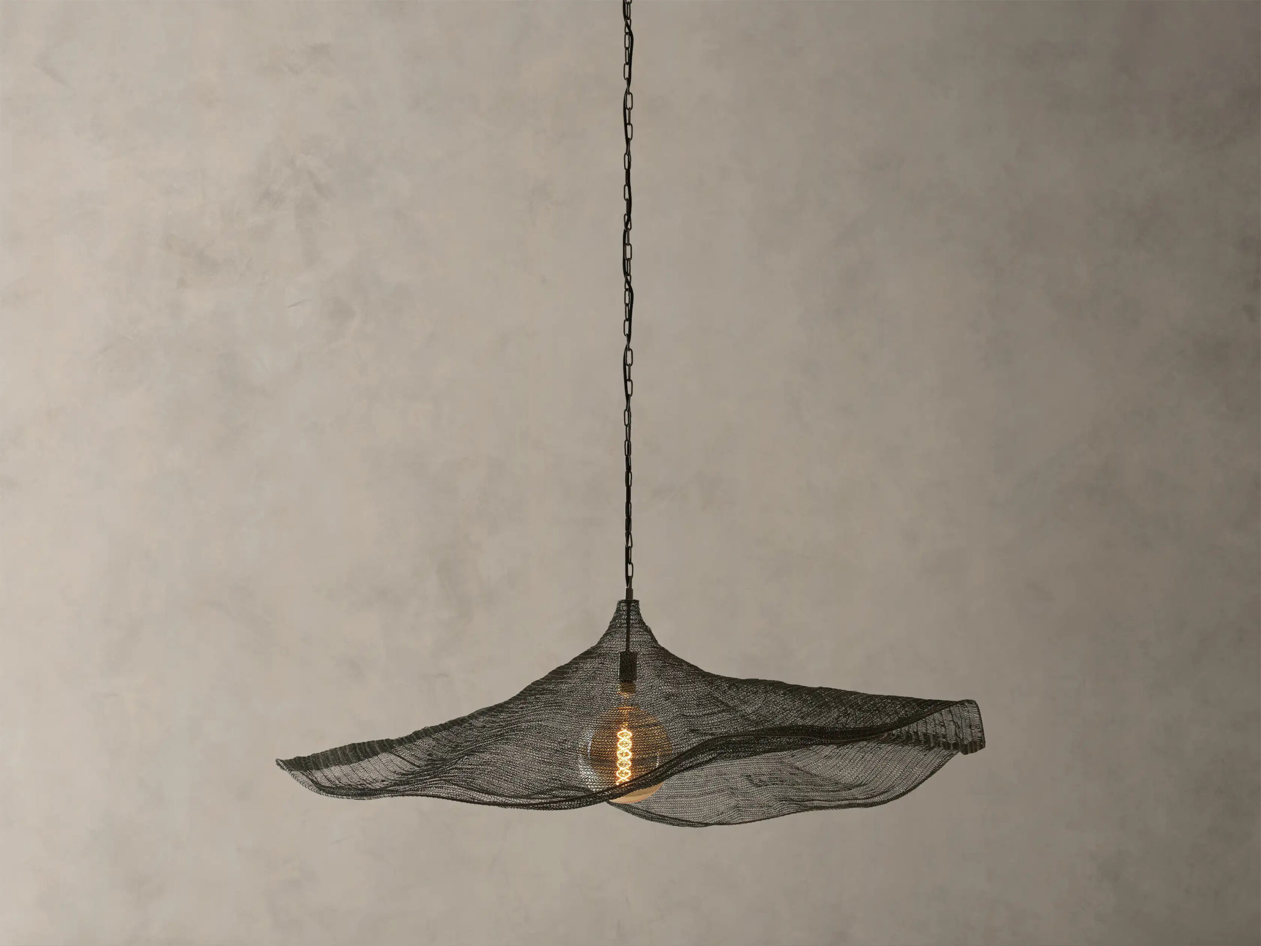 662082H552_Y250421 GV Mirza Round Mesh Chandelier 59 Inch - Image 1