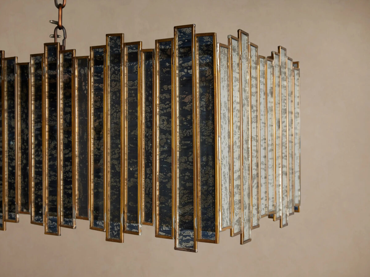 GV Laila 70 Inch Rectangular Copper Chandelier - Image 3