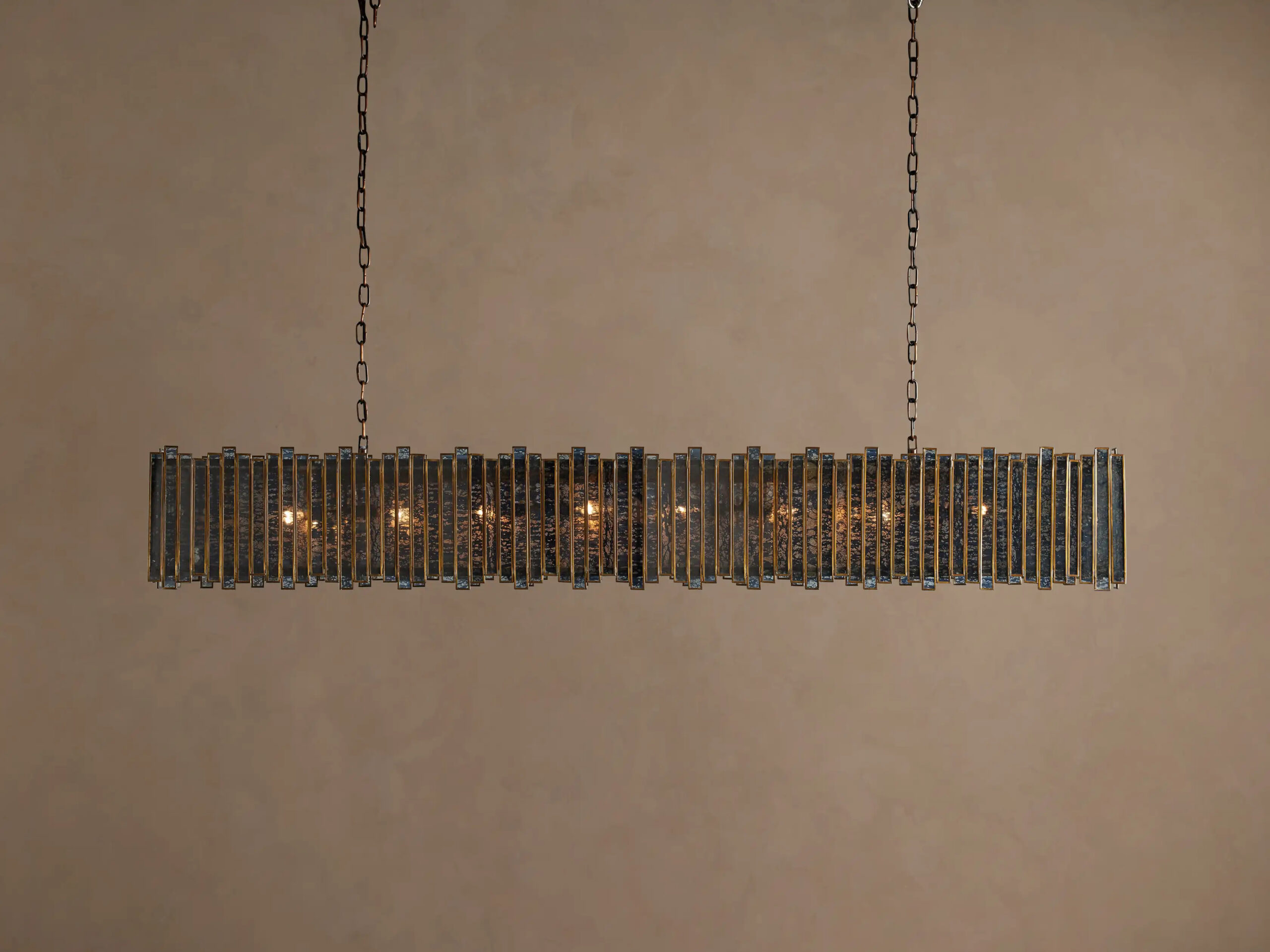 662082H596_VT260112 GV Laila 70 Inch Rectangular Copper Chandelier - Image 1