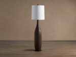 GV Briar Wood Floor Lamp in Espresso with Linen Shade - Image 2