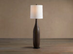GV Briar Wood Floor Lamp in Espresso with Linen Shade