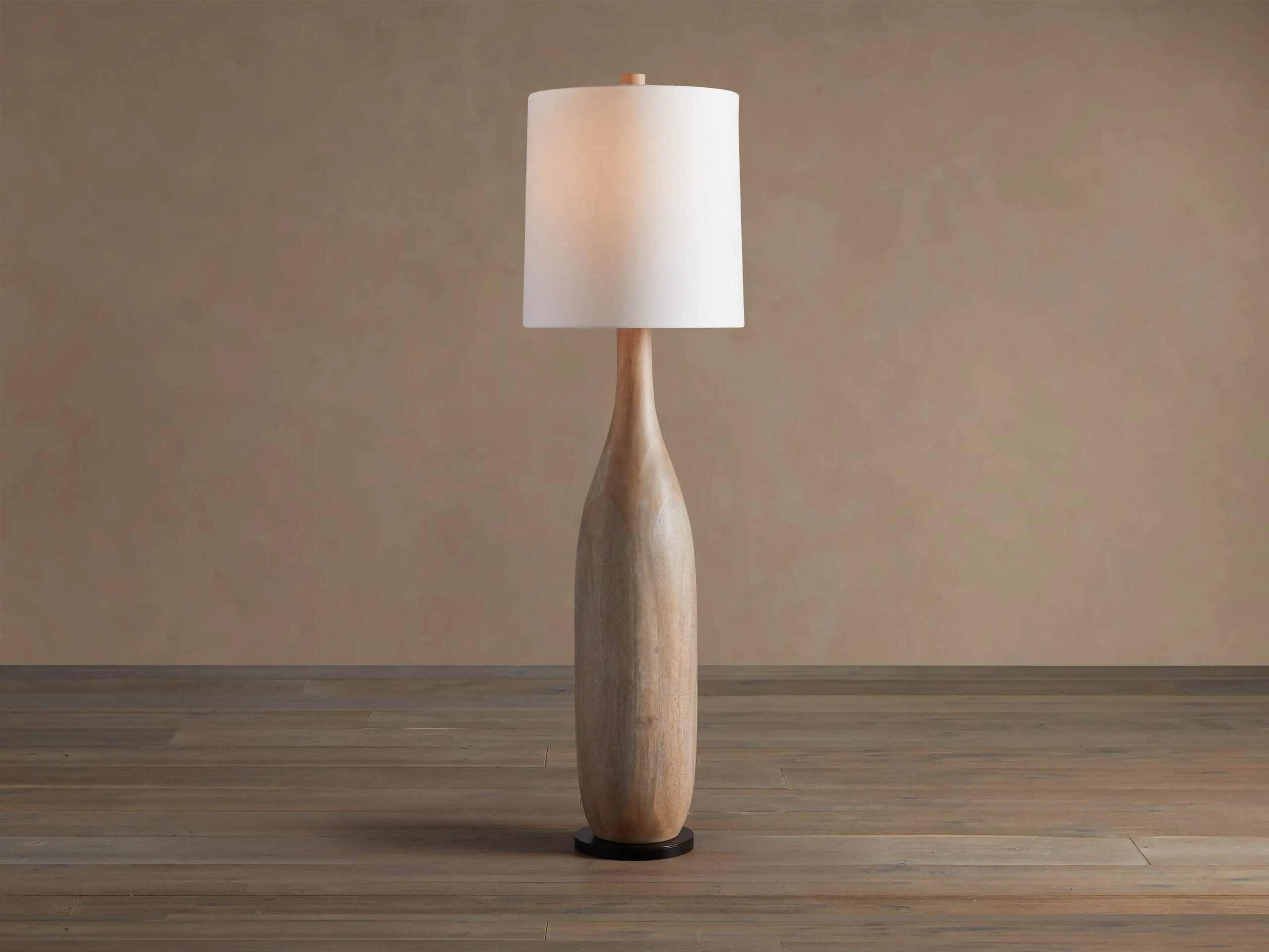 66230L169KT_X260112 GV Briar Wood Floor Lamp in Natural with Linen Shade - Image 1