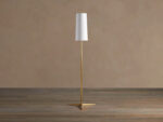 GV Lancia Brass Floor Lamp with Linen Shade - Image 2