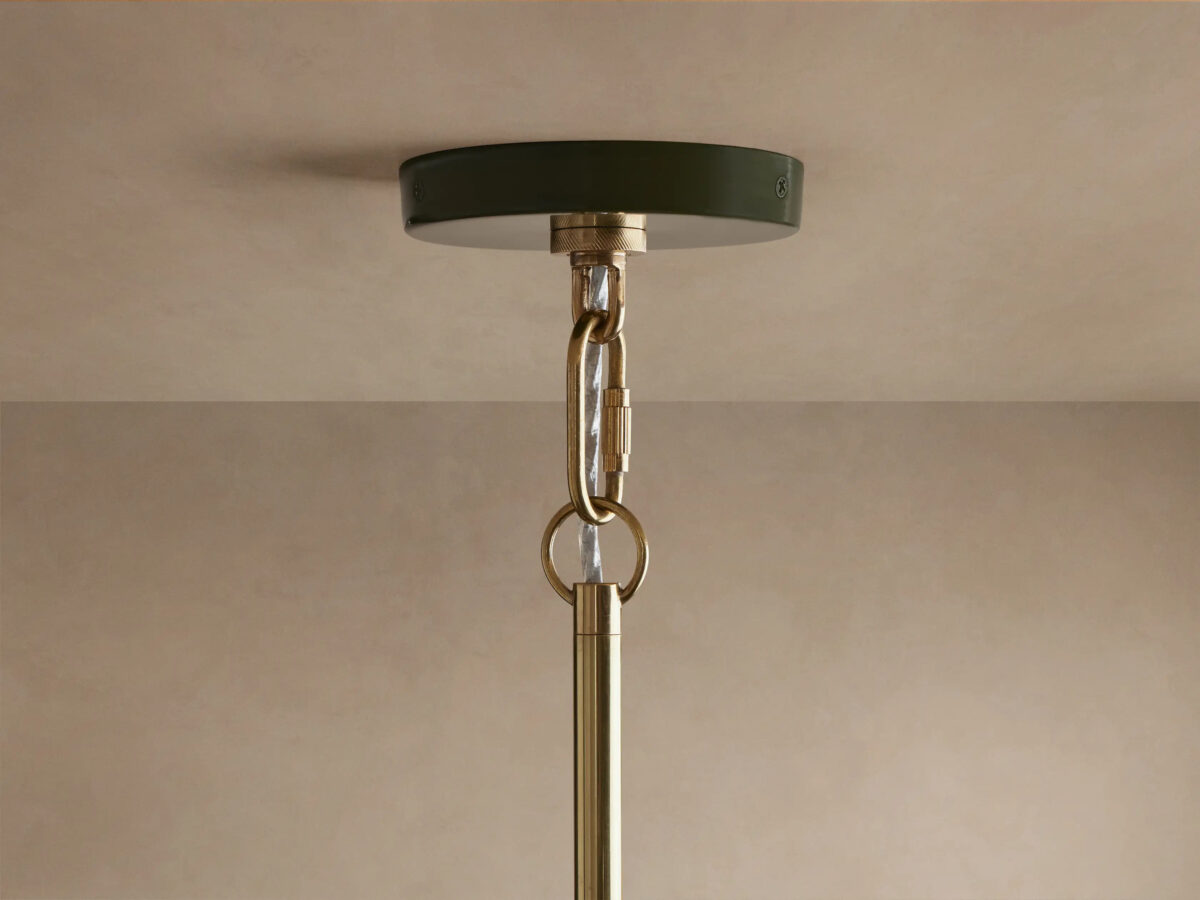 GV Bonham brass dome pendant - Image 4