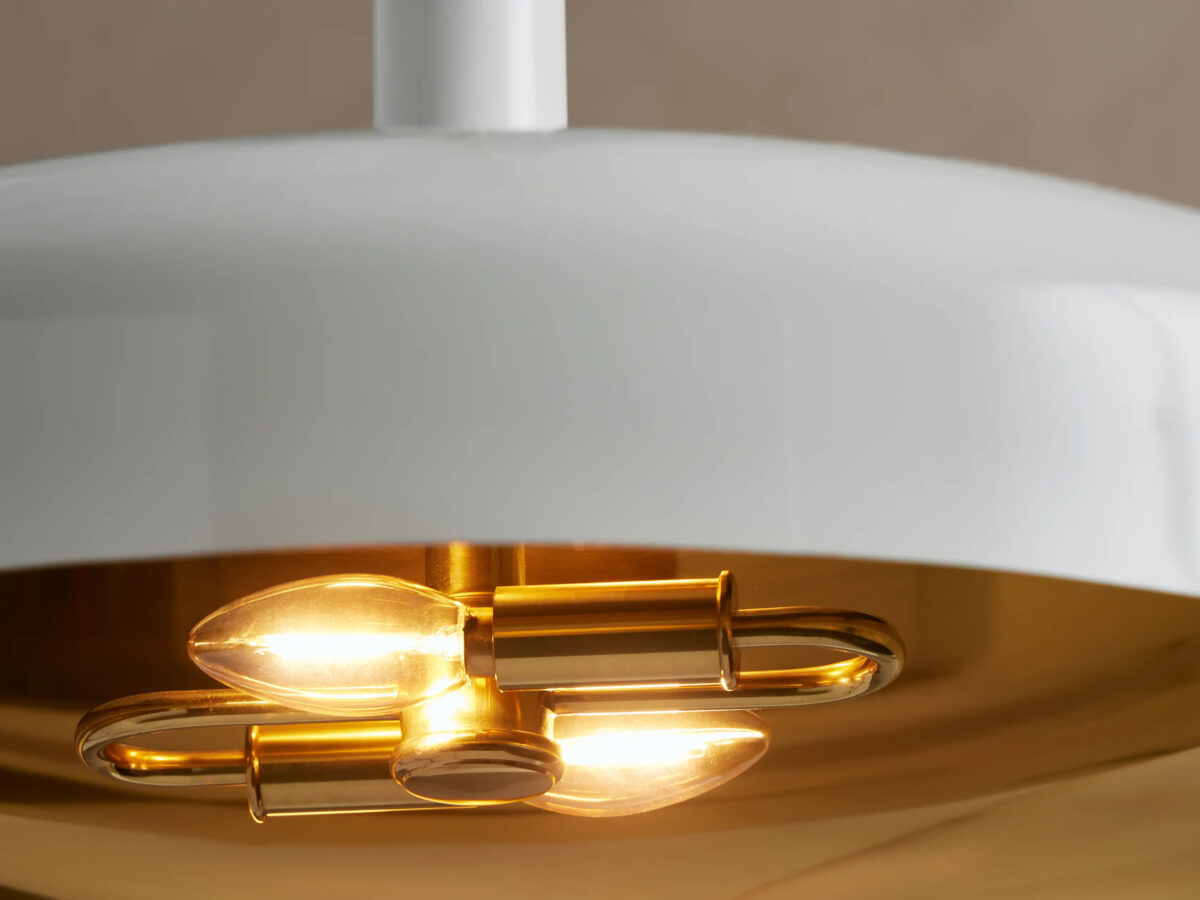 GV Bonham brass dome pendant - Image 11