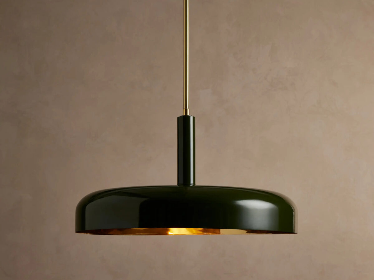 GV Bonham brass dome pendant - Image 5