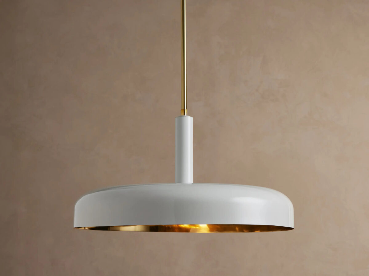 GV Bonham brass dome pendant - Image 13