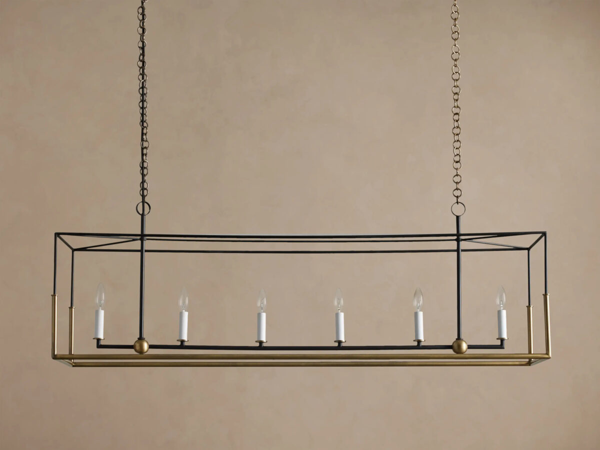 GV Holt 55 Inch Iron Linear Light Chandelier - Image 2