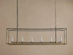 GV Holt 55 Inch Iron Linear Light Chandelier - Image 2