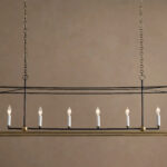 GV Holt 55 Inch Iron Linear Light Chandelier