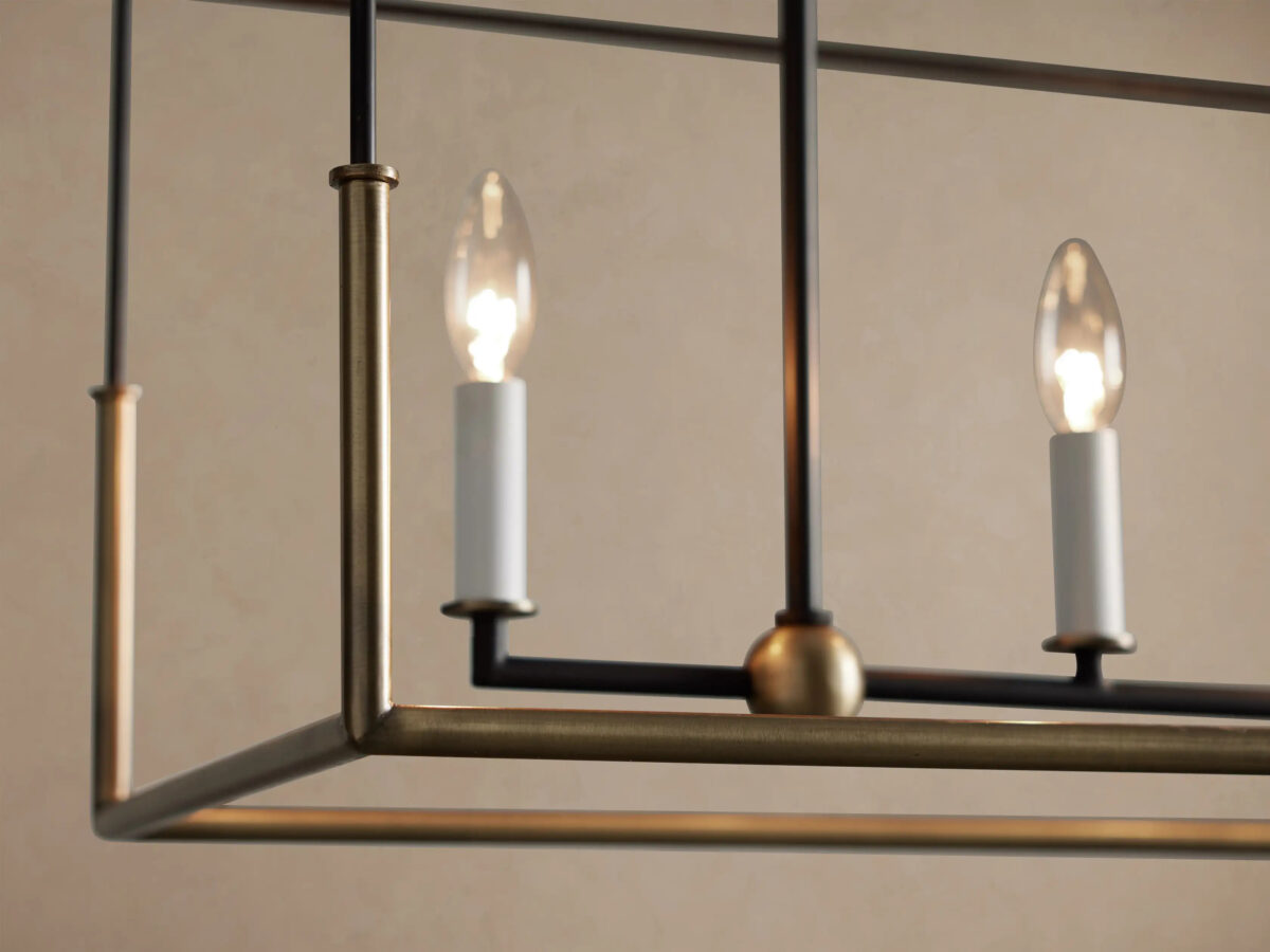 GV Holt 43 Inch Linear Iron Light Chandelier - Image 3