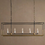 GV Holt 43 Inch Linear Iron Light Chandelier