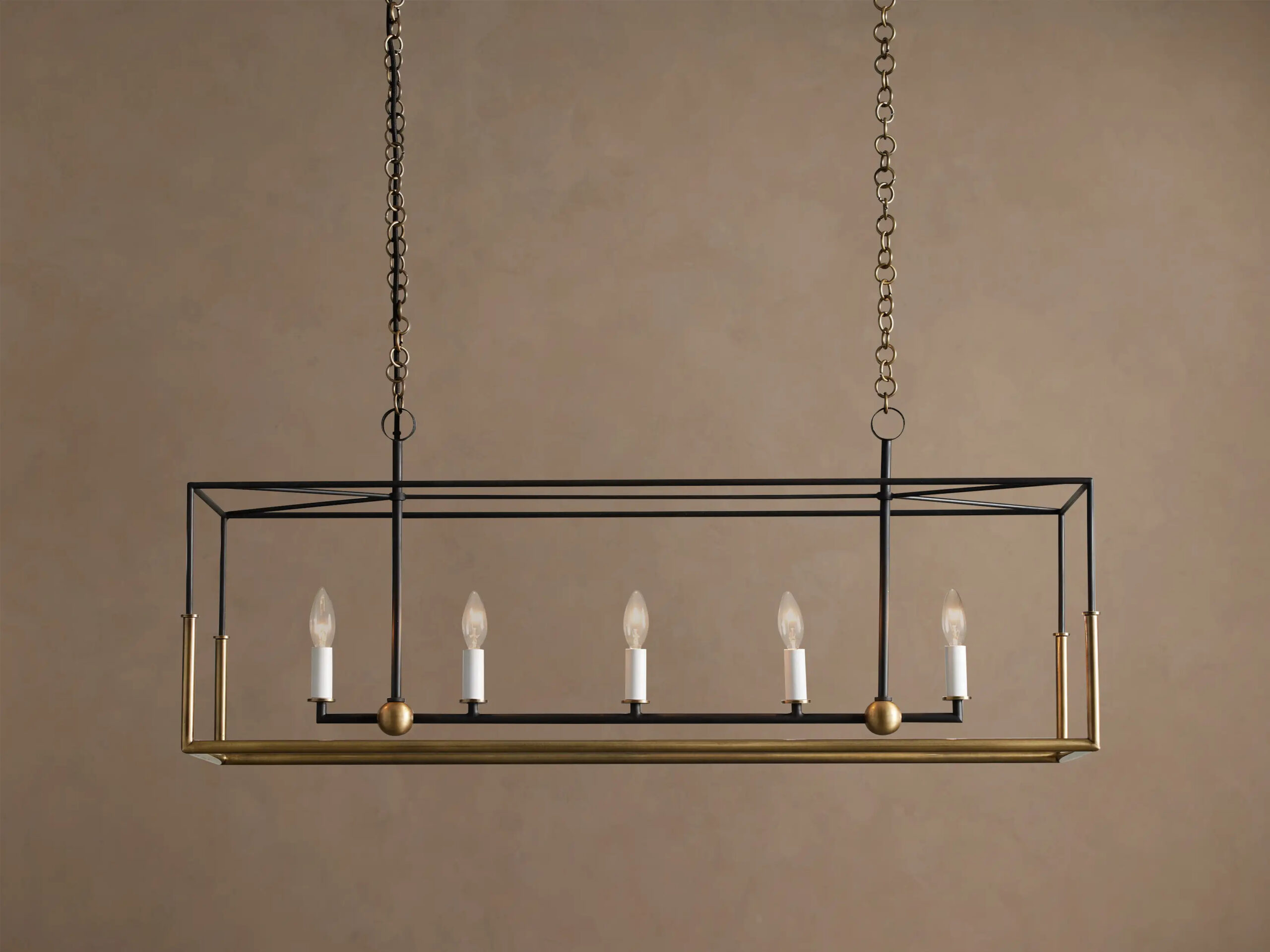 662889H714_XA260113 GV Holt 43 Inch Linear Iron Light Chandelier - Image 1