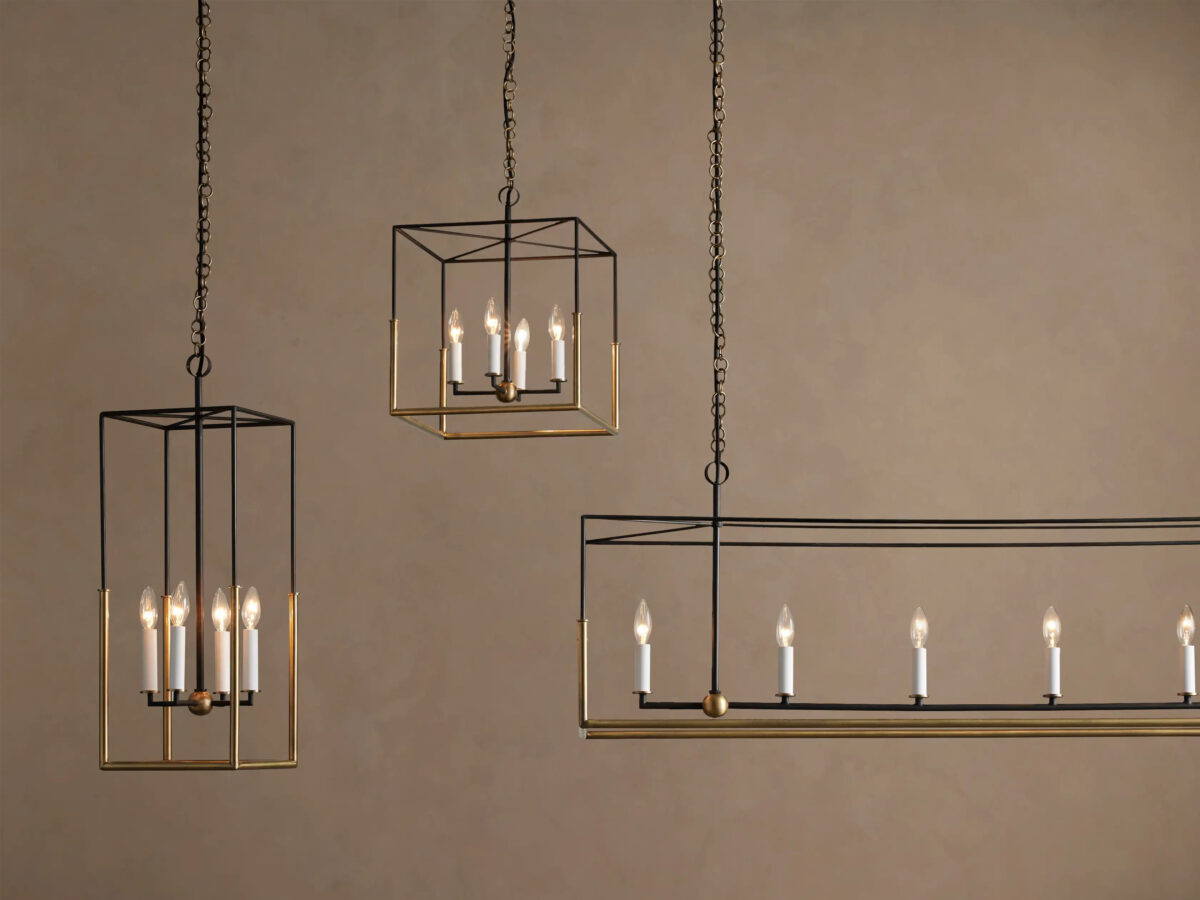 GV Holt 43 Inch Linear Iron Light Chandelier - Image 5