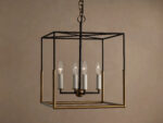 GV Holt Iron Square Pendant