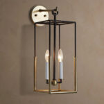 GV Holt Iron Lantern Sconce