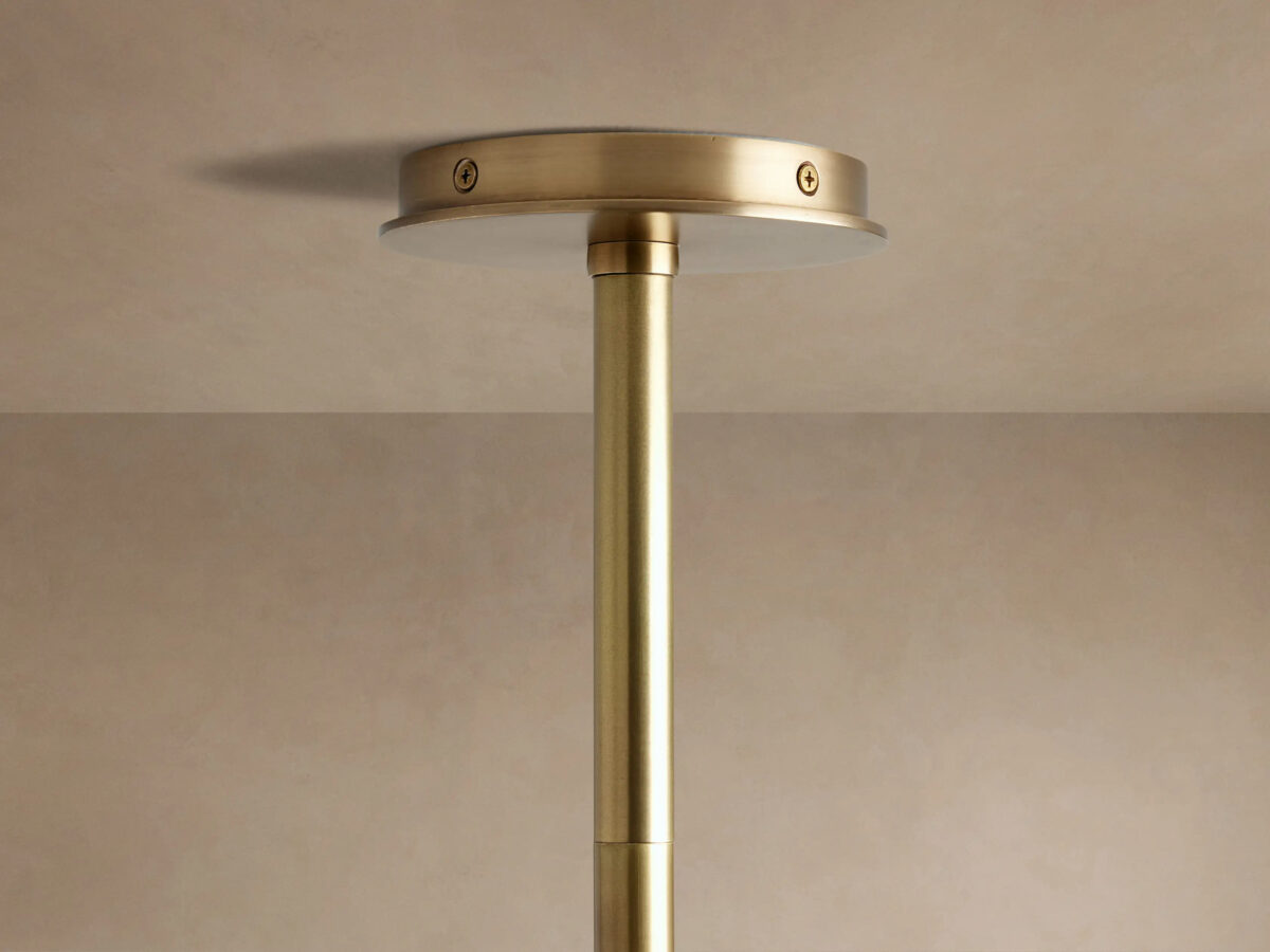 GV Randall Modern Leather Light Two Globe Pendant - Image 4