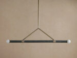 GV Randall Modern Leather Light Two Globe Pendant - Image 2
