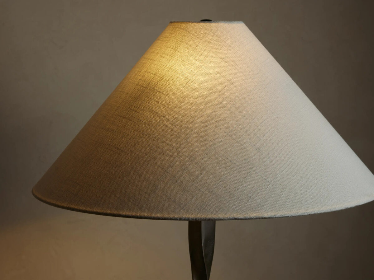 GV Jayne Pewter Floor Lamp with Linen Shade - Image 4