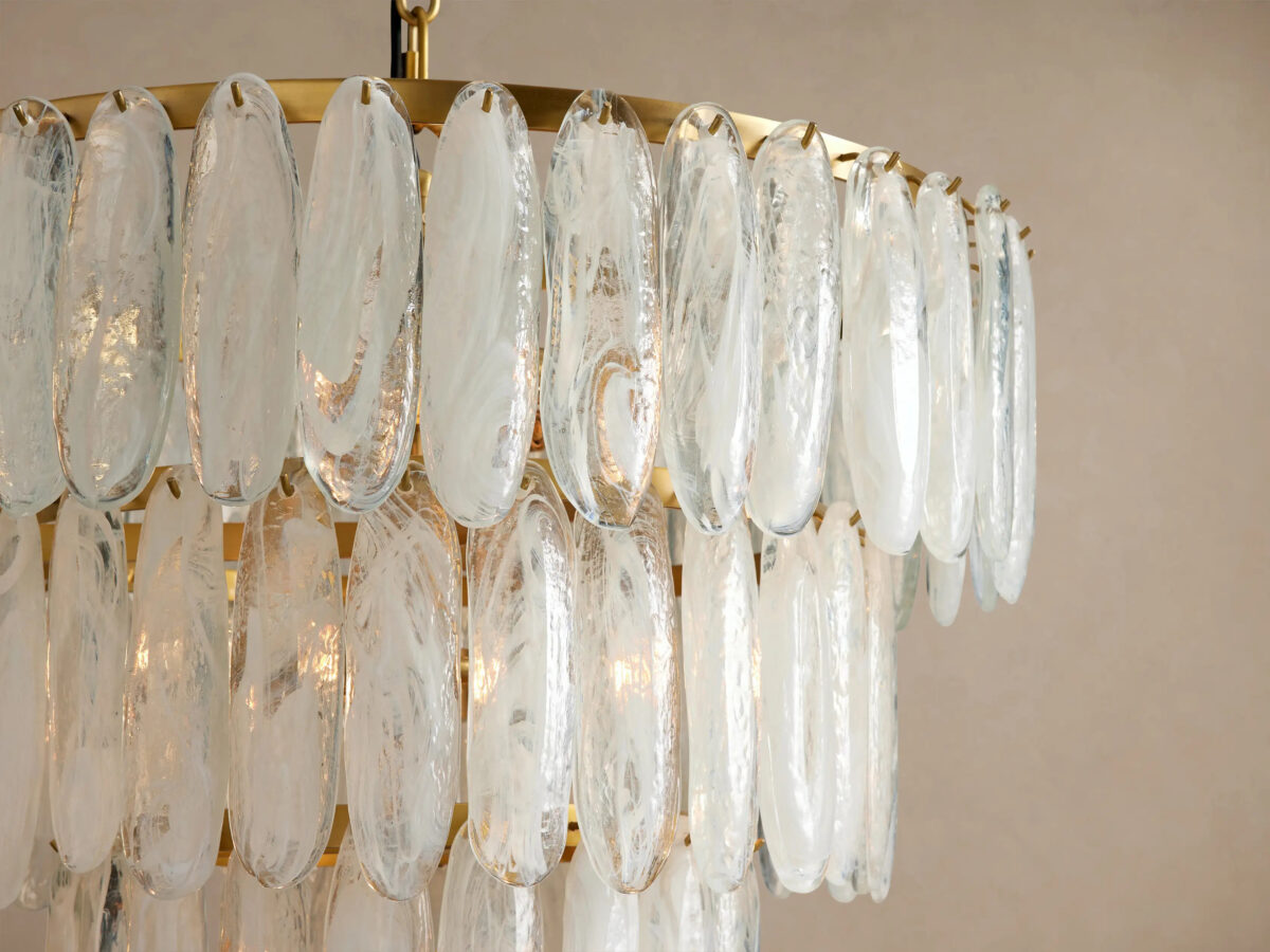 GV Glam Glass Light Round Chandelier - Image 8