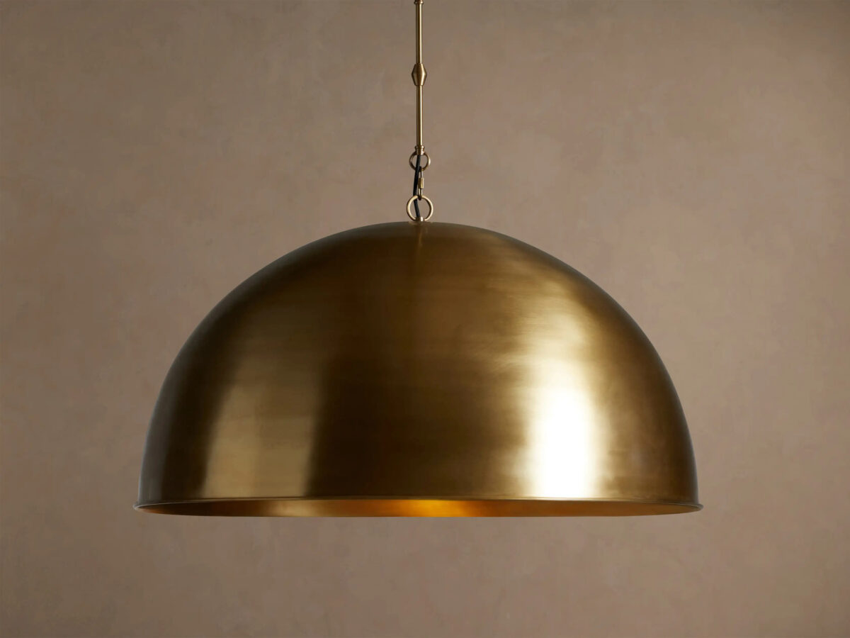 GV Brass Dome Pendant in Bronze 24 Inch - Image 9