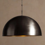 GV Brass Dome Pendant in Bronze 24 Inch