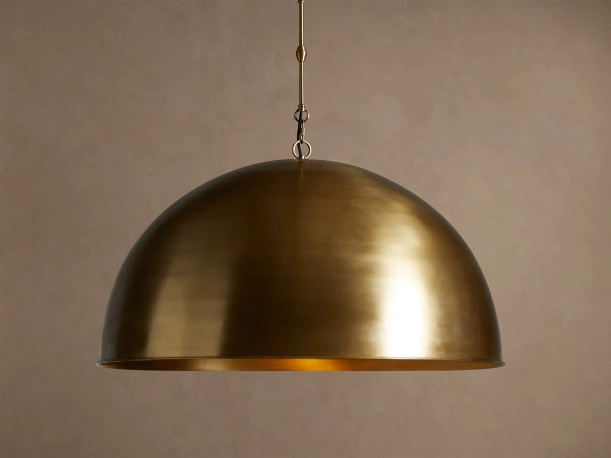 GV Brass Dome Pendant in Bronze 24 Inch - Image 5