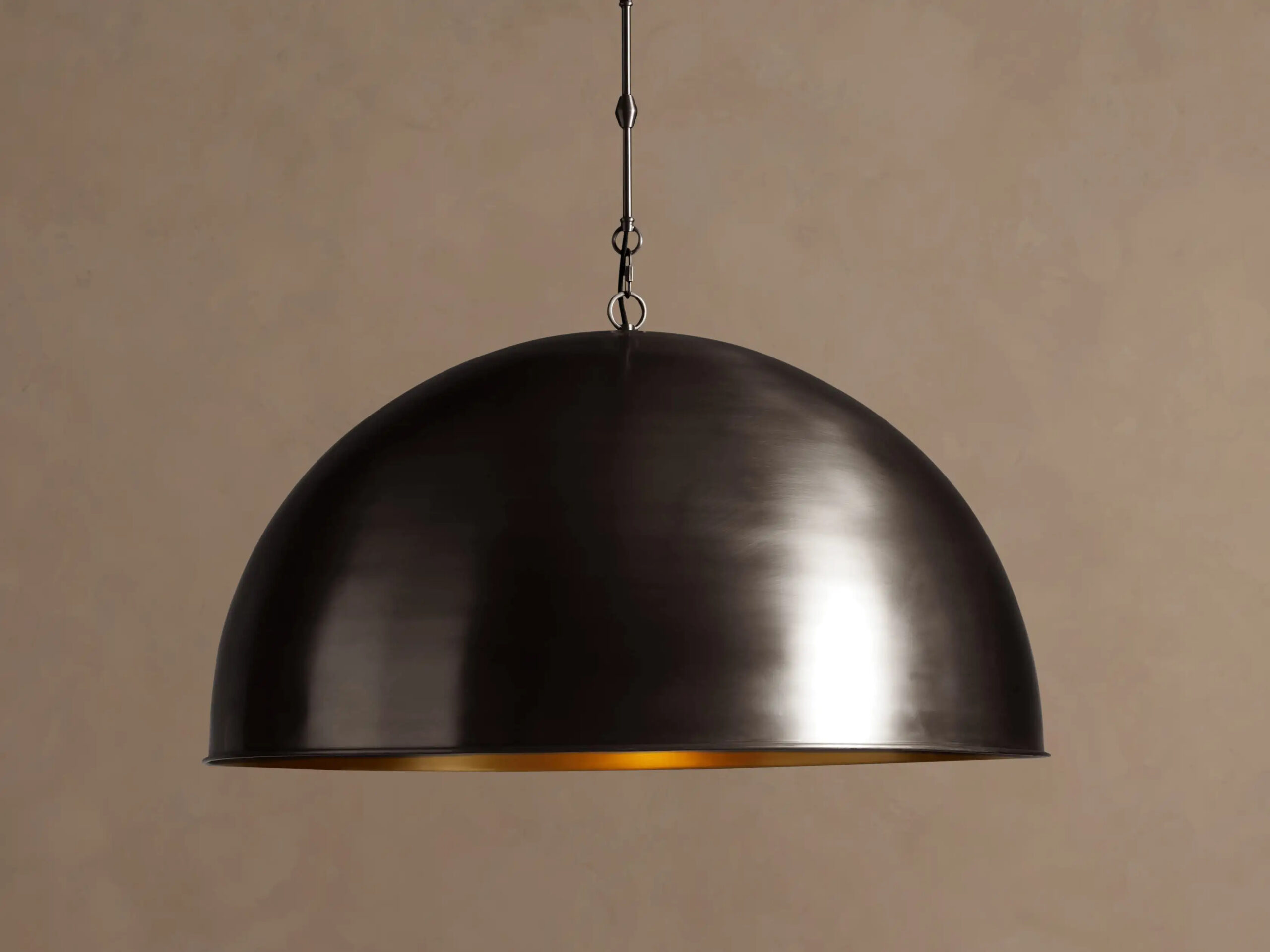 663507H298_ZC260112 GV Bronze Dome Pendant 36 Inch Hardwired Light - Image 1