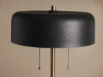 GV Oliver Brass Floor Lamp with Black Shade - Image 3