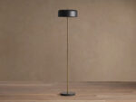 GV Oliver Brass Floor Lamp with Black Shade - Image 2
