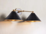 GV Arno Brass Modern Sconce in Matte Black