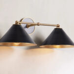 GV Arno Brass Modern Sconce in Matte Black