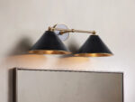 GV Arno Brass Modern Sconce in Matte Black - Image 5
