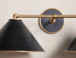 GV Arno Brass Modern Sconce in Matte Black - Image 3