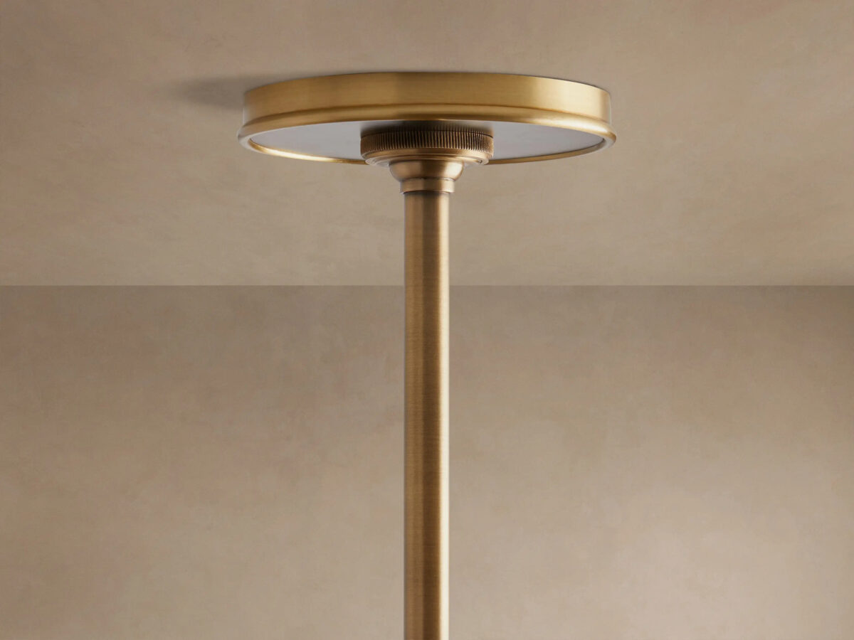 GV Brass Chandelier Arno Round Black 4 Light Fixture - Image 5