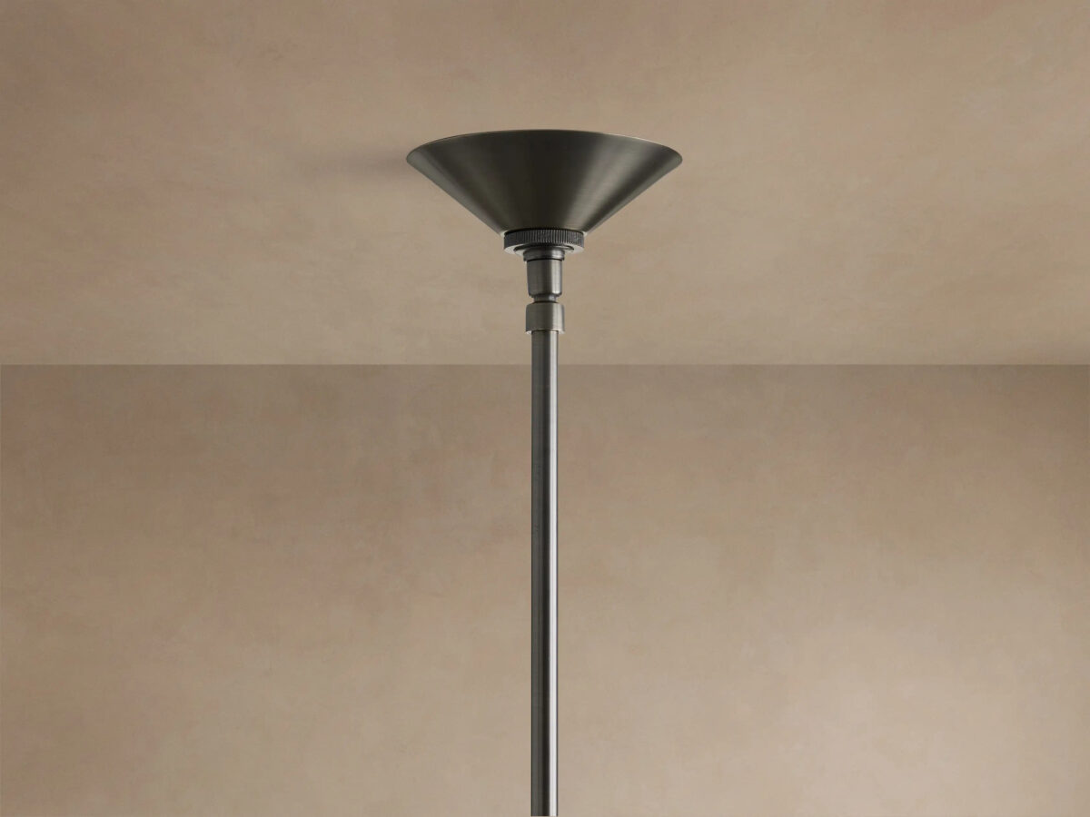 GV Brass MCM Chandelier 4 Light Linear - Image 4
