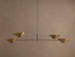 GV Brass MCM Chandelier 4 Light Linear - Image 5