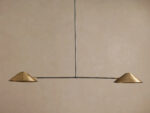 GV Brass Chandelier 2 Light Linear Fixture - Image 2
