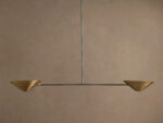 GV Brass Chandelier 2 Light Linear Fixture - Image 5