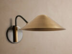 GV Antique Brass Sconce with Cone Shade - Image 2