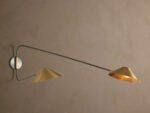 GV Brass Arm Sconce Long Arm Double Wall Light - Image 4