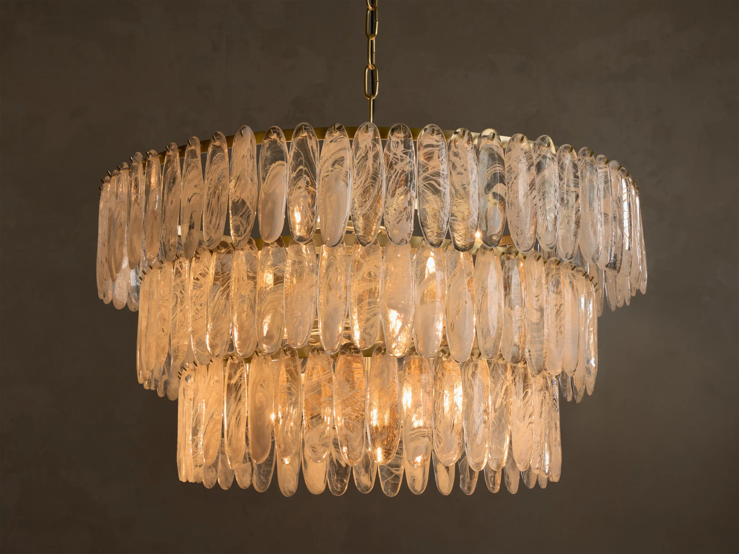 663507H69KT_HL260507 GV Glam Glass Light Round Chandelier - Image 1