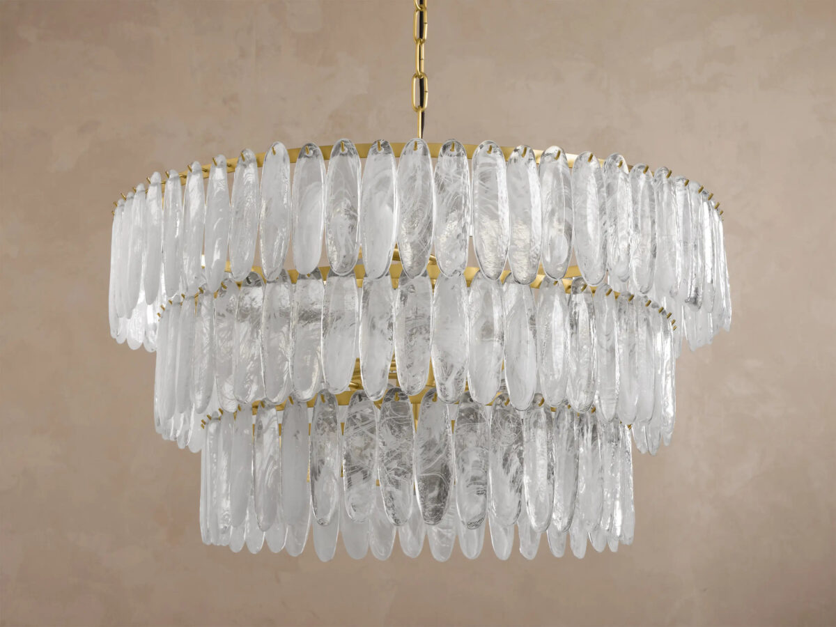 GV Glam Glass Light Round Chandelier - Image 4