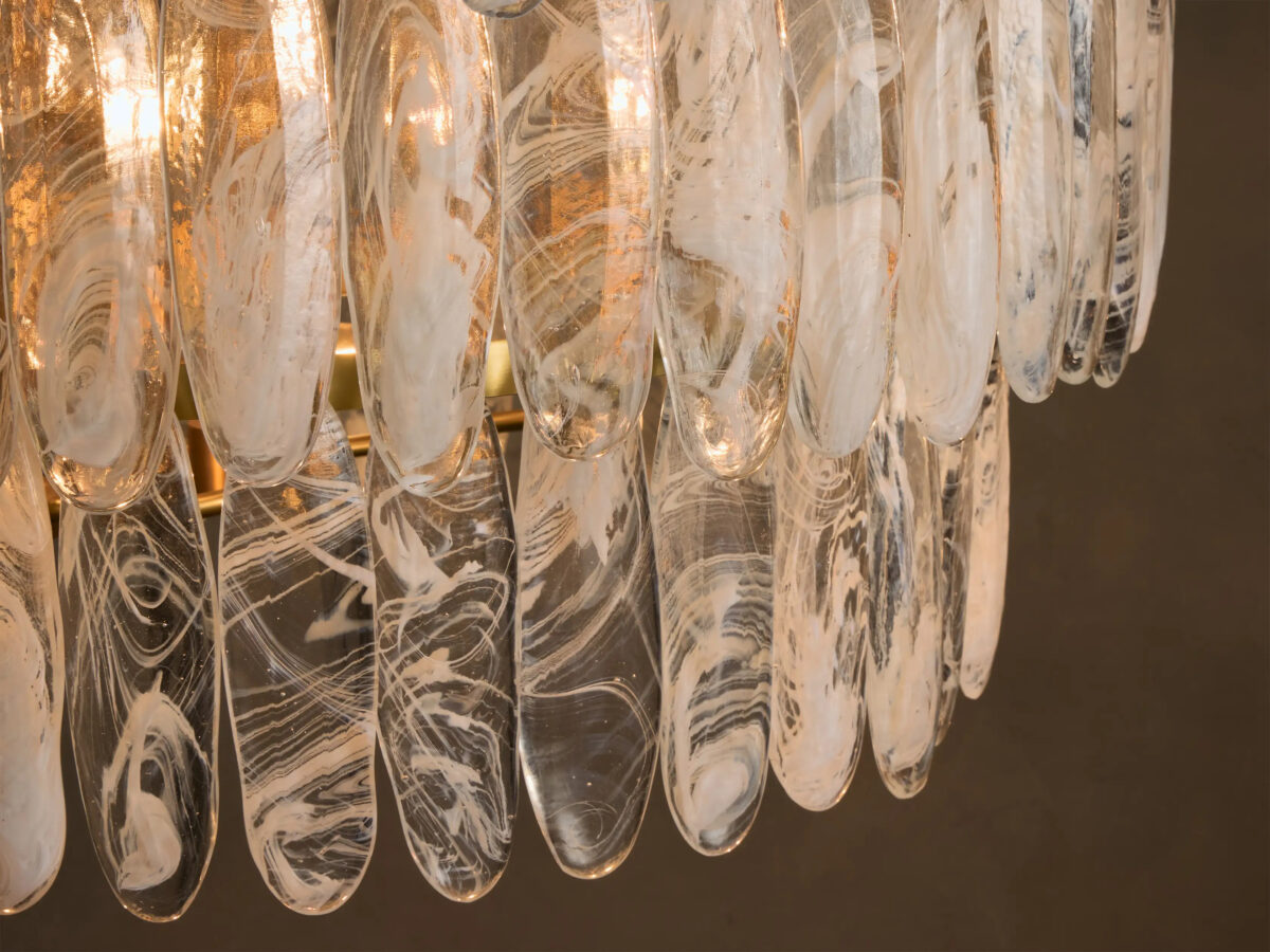 GV Glam Glass Light Round Chandelier - Image 2