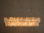 GV Verna Glass Linear Light Chandelier