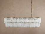 GV Verna Glass Linear Light Chandelier - Image 2