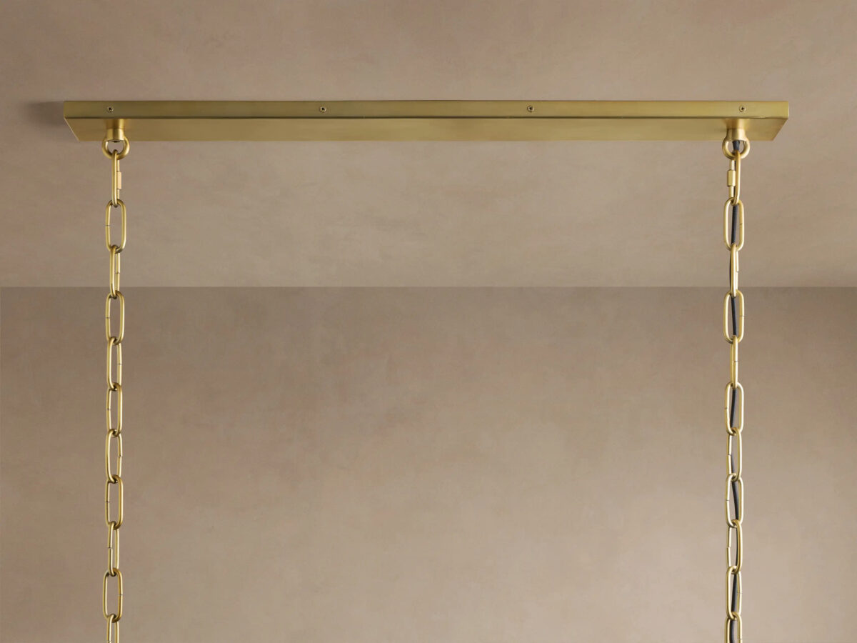 GV Verna Glass Linear Light Chandelier - Image 5