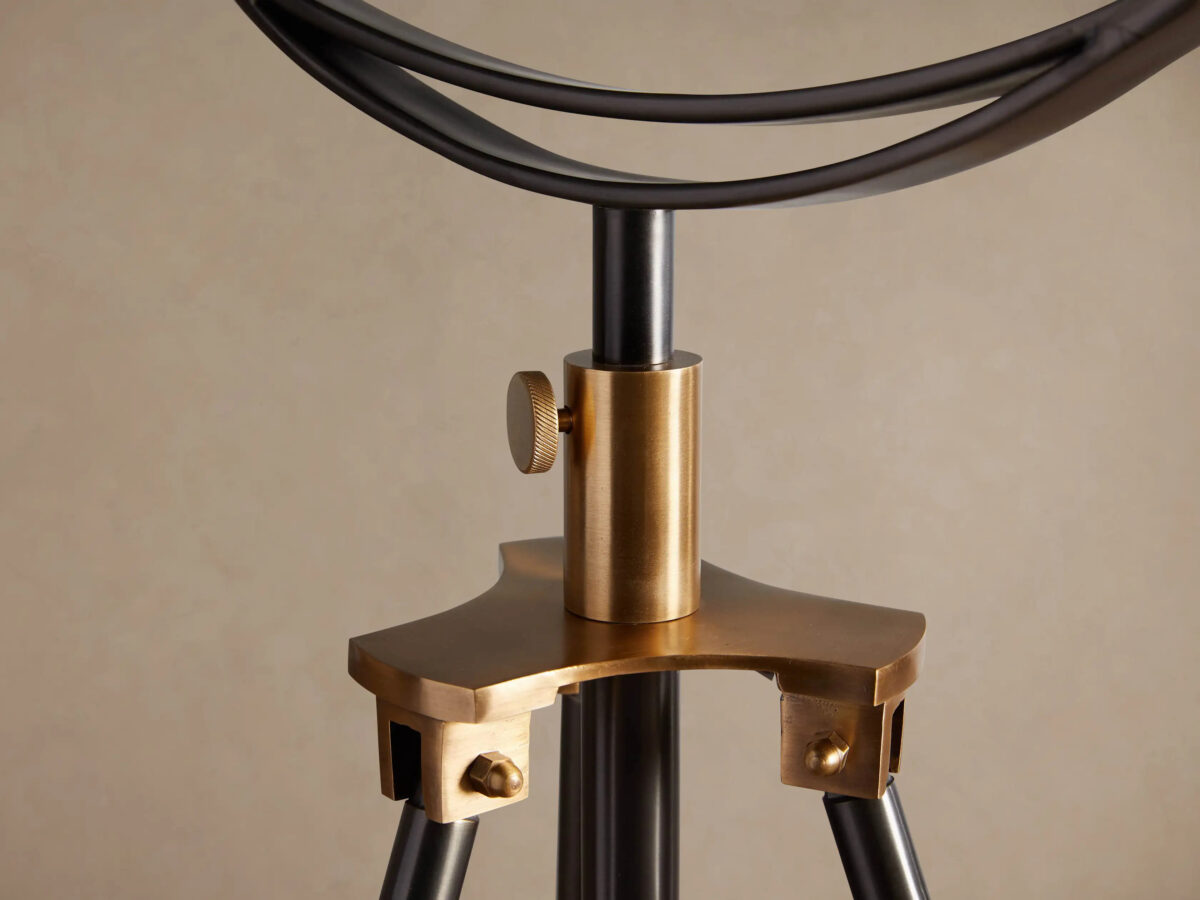 GV Retro Brass Lamp Tripod Floor Lamp in Bronze - Image 4